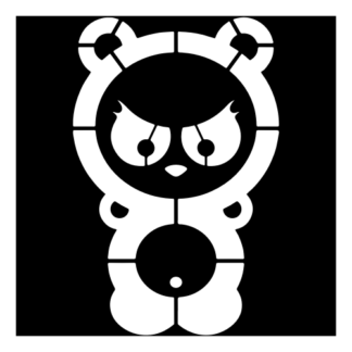 Dangerous Panda Decal (White)